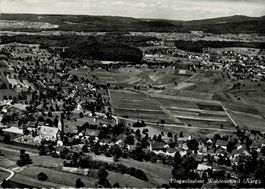 Flugaufn. WOHLENSCHWIL AG ca 1950!