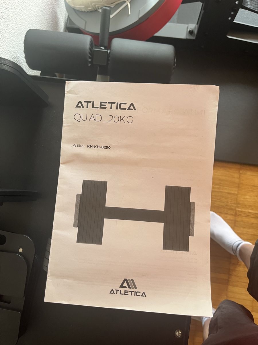 Atletica Manubri & Pesi: Verstellbare Kurzhanteln 2x 20kg – Usato da Greifensee venduto da Fylyb 4