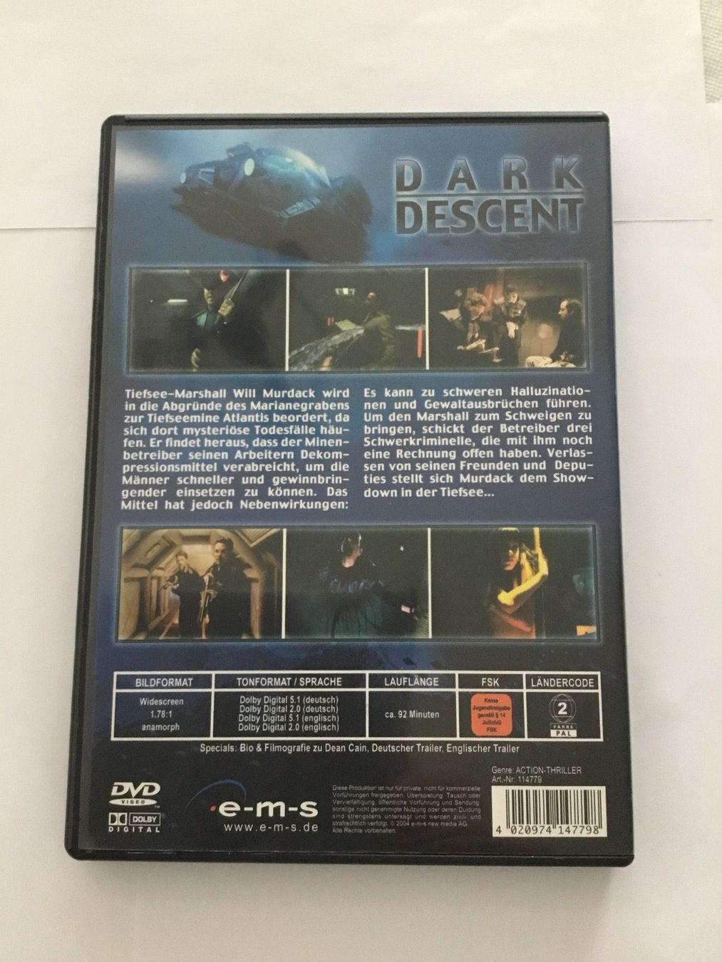 Tutti i DVDs: Dark Descent dvd – Nuovo (secondo la descrizione) da Blauen venduto da sternchen66 1