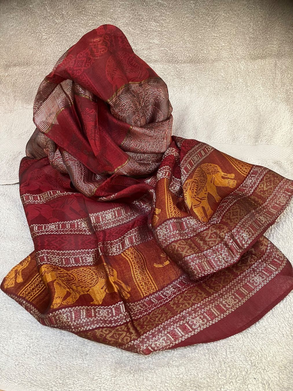 Foulard & Sciarpe: Halstuch  Schal Rot – Nuovo (secondo la descrizione) da Bettwiesen venduto da Zustand57 1