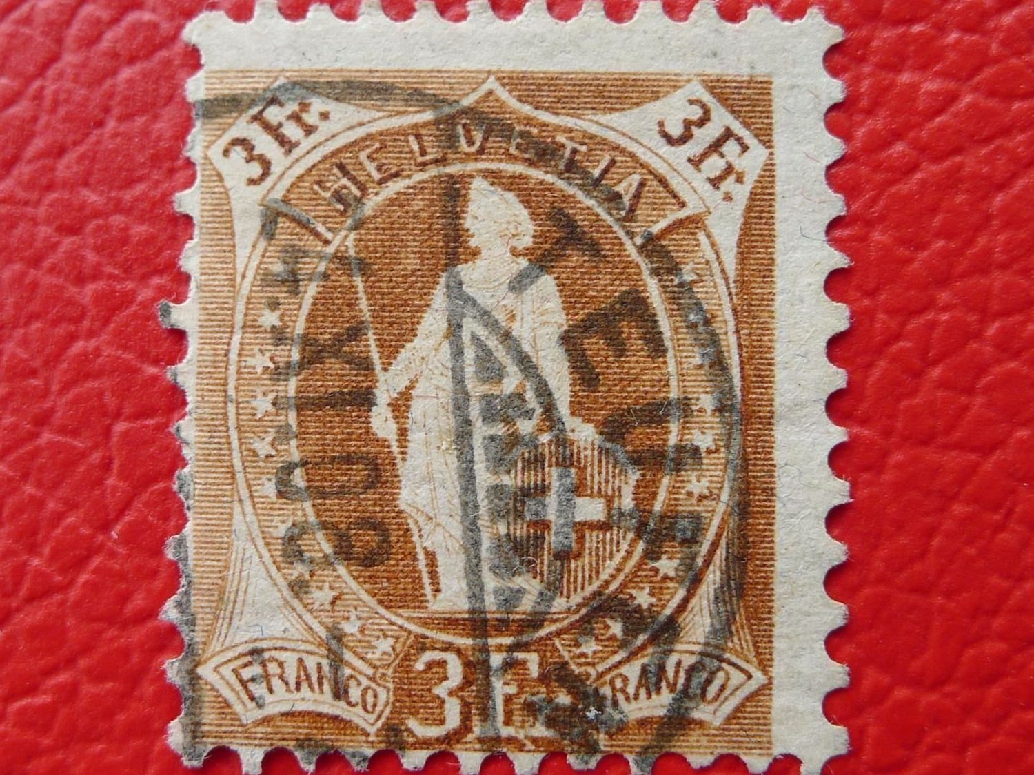 Tutti i francobolli: 1908, Stehende: Nr.100B mit Vollstempel: TEUFEN, Kat: 140.-+ – Usato da Sursee venduto da Luzernerraute