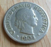 CH Münze 10 Rp / 1904
