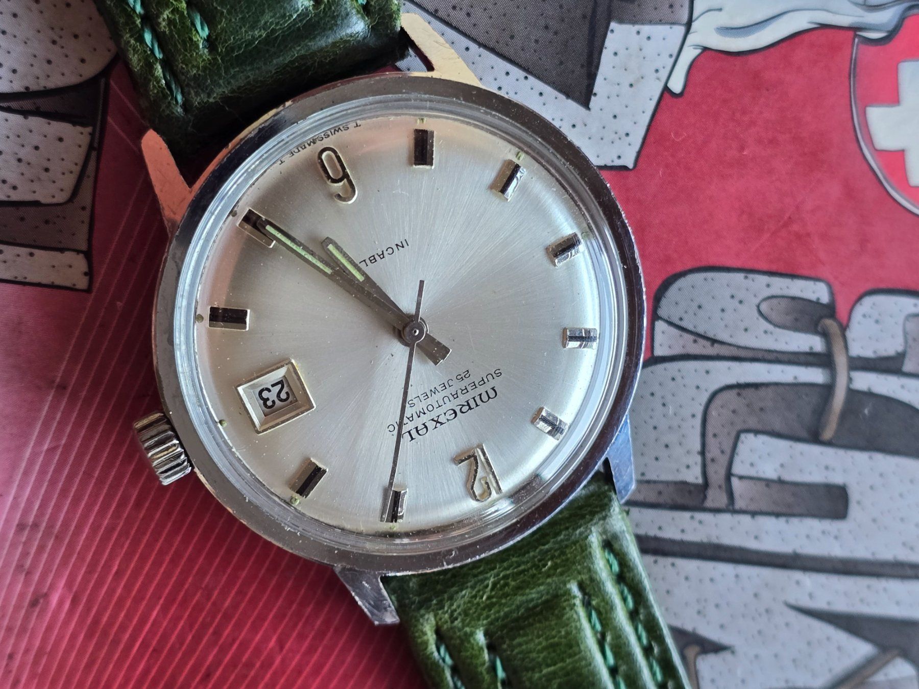 Mirexal Orologi: 551 Mirexal Superautomatic  Date 25 Jewels – Usato da Muri AG venduto da Corredor 4