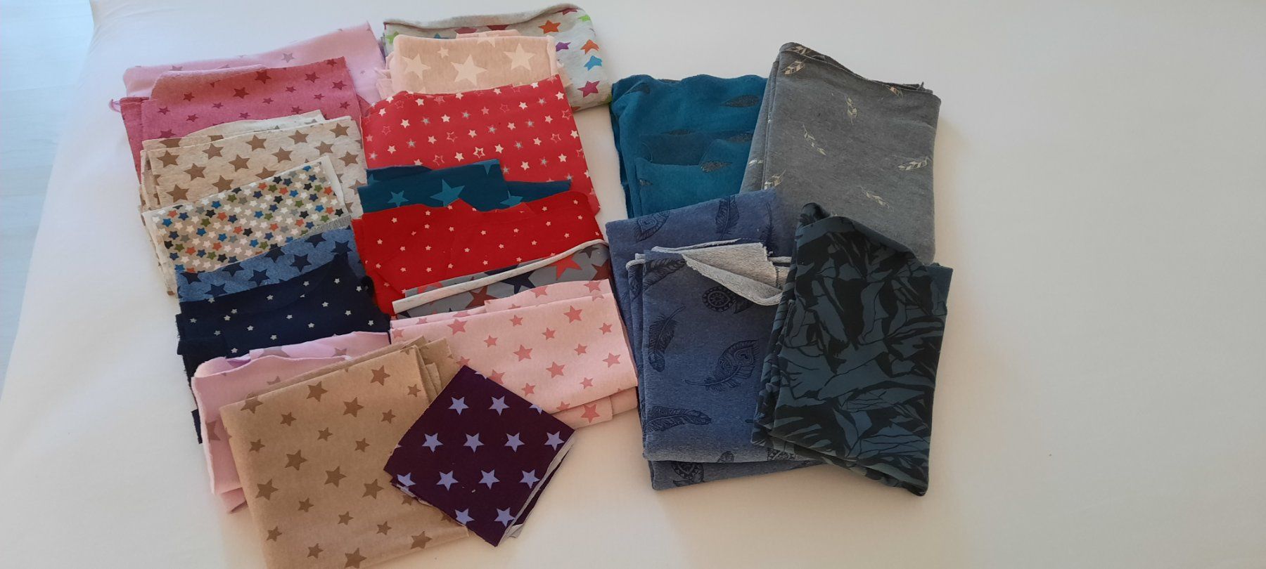 Stoffe: Stoffreste Packet, diverse Farben, Materialien und Muster – Neu (gemäss Beschreibung) aus Uetendorf von Neidem 8