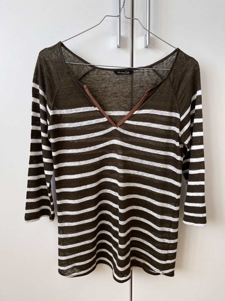 Massimo Dutti T-Shirts: Damen Pullover Massimo Dutti gestreift Grösse S – Gebraucht aus Zürich von Kleanthy