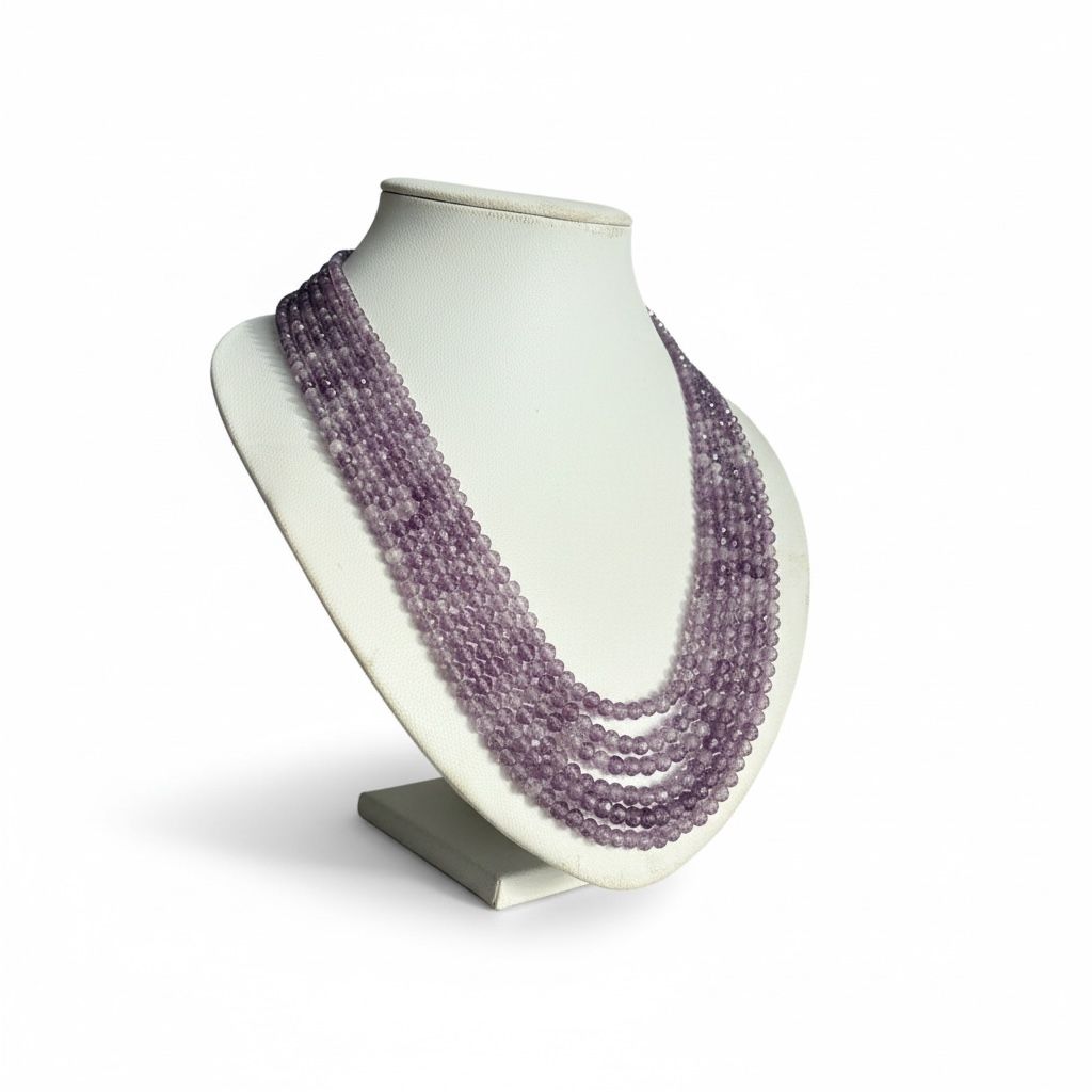 Catenine: Wunderschöne 6 strangige Amethyst Kette NEU – Nuovo e nell'imballaggio originale da Basel venduto da Chili007 1