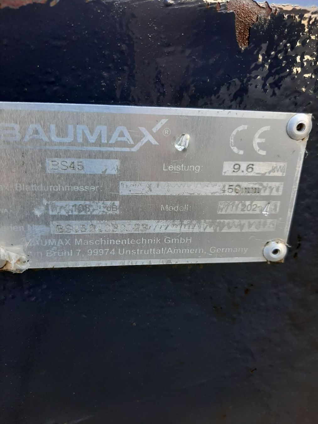 Tutte le macchine: Fugenschneider Baumax Benzin 450mm Blatt – Usato da Rain venduto da Kleinmoto 6