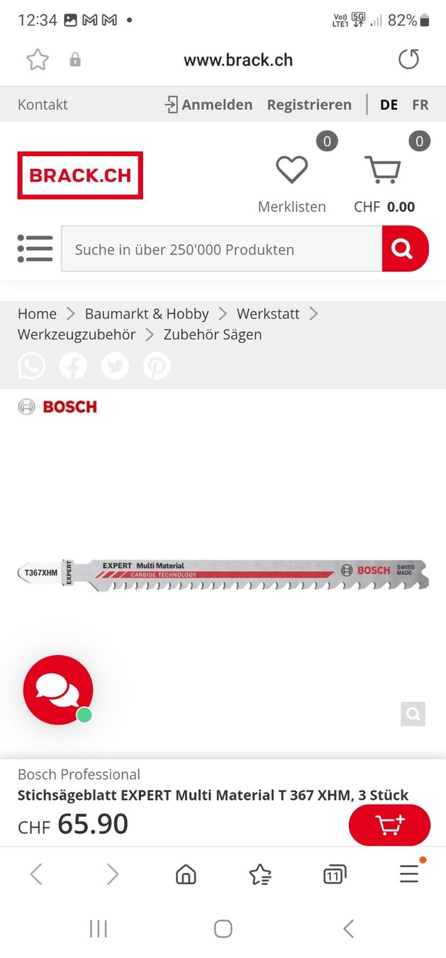 Bosch Seghe: Stichsäge Blätter Bosch Profi Schnäppchen – Nuovo e nell'imballaggio originale da Zürich venduto da adi0111 7