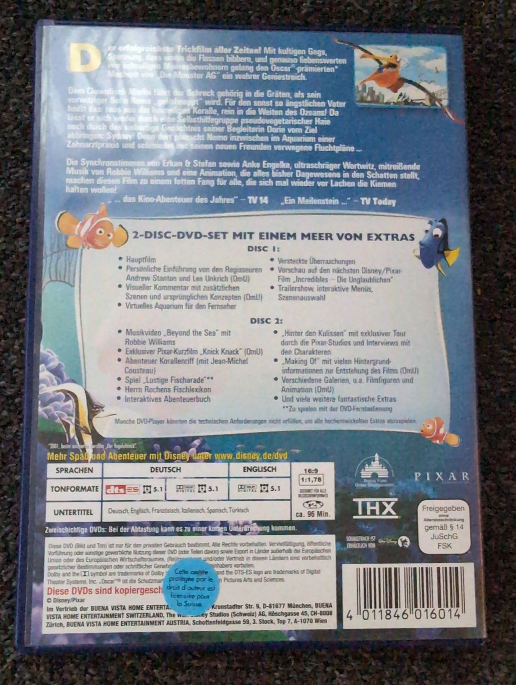 Alle DVDs: FINDET NEMO – Gebraucht aus Heimiswil von schlaefli83 1