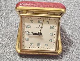 Junghans réveil de voyage doré et rouge pliante occasion