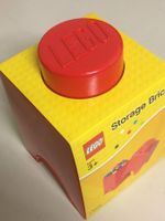 LEGO STORAGE BRICK 4001 1 KNOB RED new 125 X125 X 180 mm