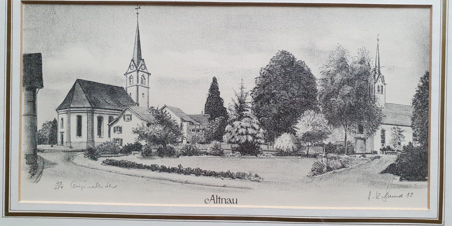 Grafica & Litografie: Bild - Altnau,  Lithographie – Usato da Kreuzlingen venduto da Rschweiz1 3