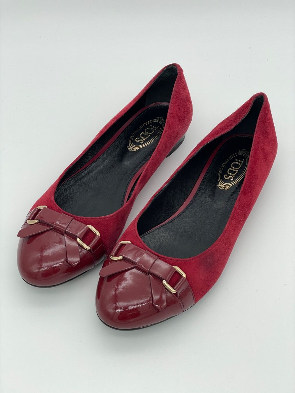 Tod'S Scarpe da donna: Tod's Gommini Ballerina EU 38 Rot – Usato da Zürich venduto da shoe_shop 2