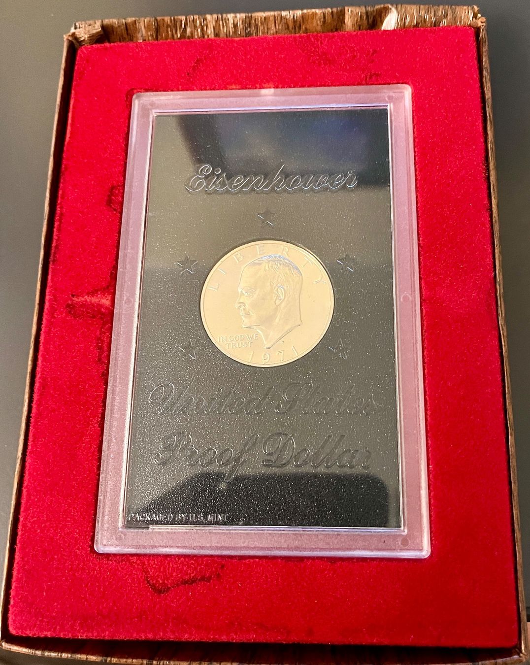 Alle Münzen: 1971 Eisenhower Silver Proof US DOLLAR Argento 0.400. – Gebraucht aus Vacallo von Ro-Ma76