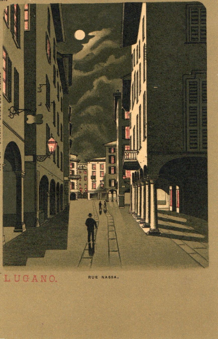 Ansichtskarten: Lugano - Rue Nassa – Neu (gemäss Beschreibung) aus Melano von pisonsdro