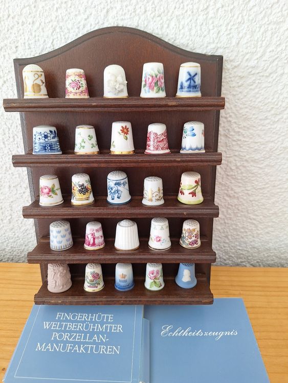 Fingerhüte Sammlung, Weltberühmter PorzellanManufakturen (Gebraucht