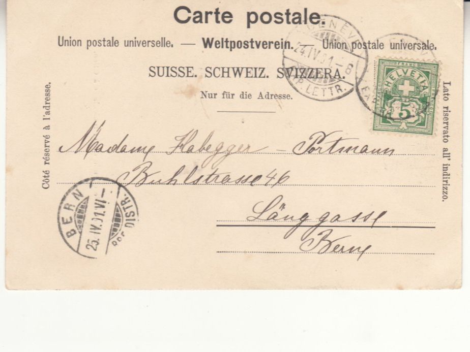 Cartoline postali: Territet Glion 1901 – Usato da Bürglen TG venduto da StampGraf 1