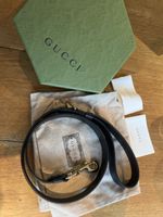 Gucci Hunde Leine aus Leder, Schwarz - Neuwertig!