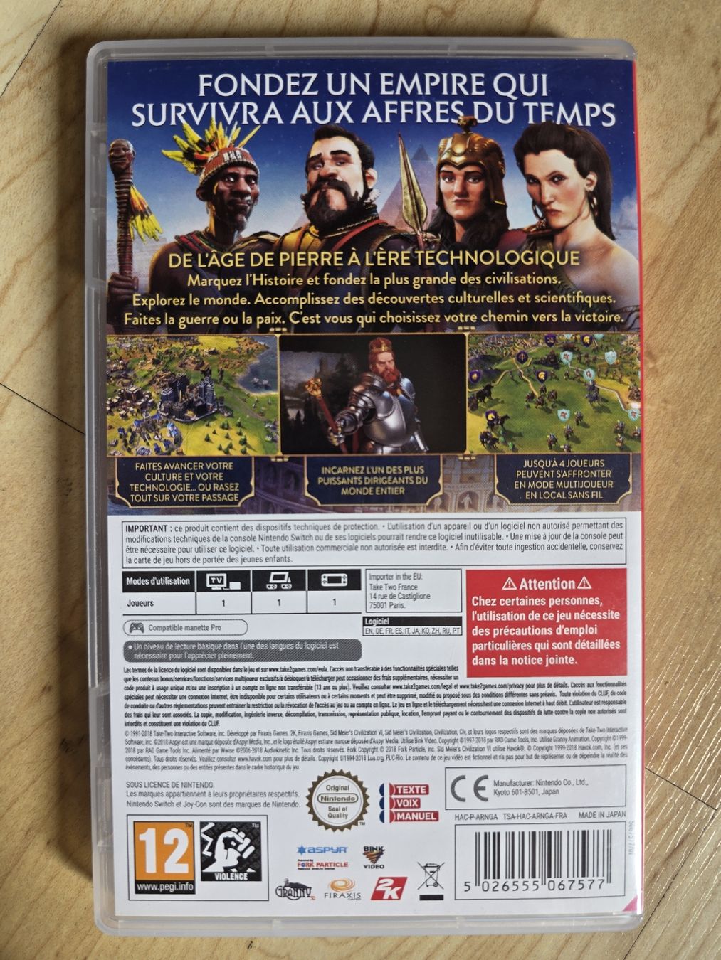 Jeux: Nintendo Switch Spiel Sid Meier's Civilization VI  – D'occasion à Ehrendingen par lax21 1