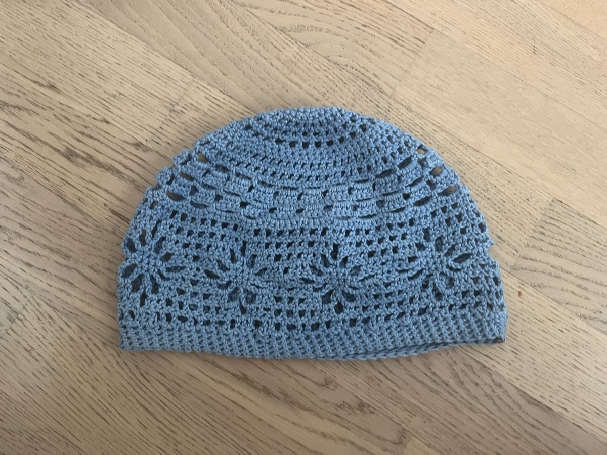Copricapi, berretti & cappellini: Light Blue Crochet Cotton Hat, Spring Summer Style! – Usato da Zürich venduto da ros_n8lm