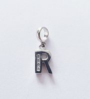 Charm Anhänger Buchstabe "R" Silber 925 (rhodiniert)