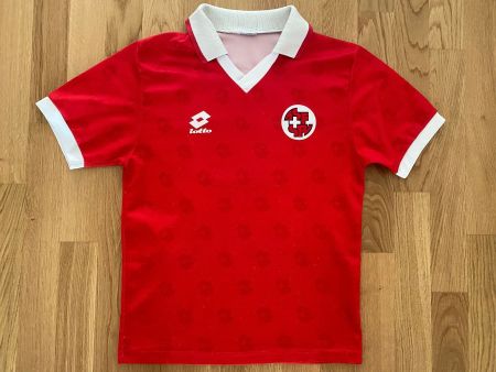 ORIGINAL SCHWEIZ NATI # 9 ADRIAN KNUP TRIKOT WM 1994 S