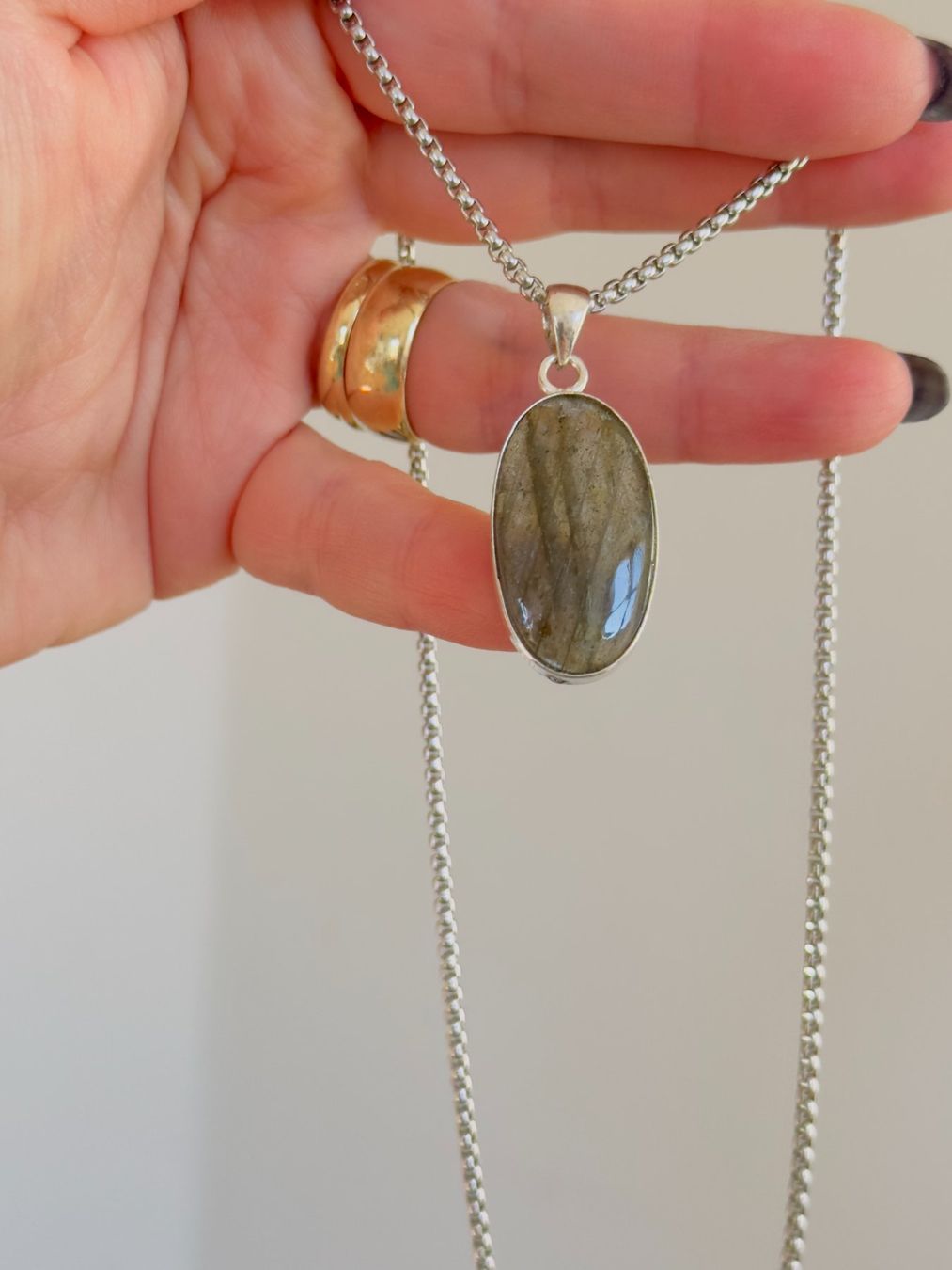 Catenine: Labradorite necklace – Nuovo e nell'imballaggio originale da Genève venduto da AGBERG 5