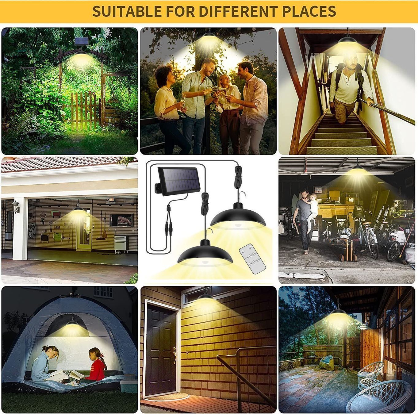 Lampade: Lampe Solar Haengelampe Wasserdichte – Nuovo (secondo la descrizione) da Thun venduto da Top32 6