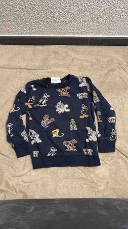 Kinder Pullover Looney Tunes dunkelblau Grösse 104