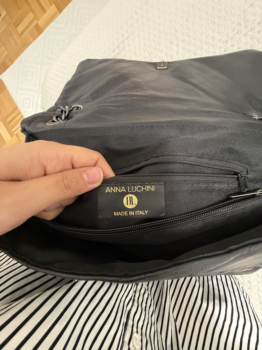 Borse da donna: Schwarze Anna Luchini Schultertasche – Usato da Basel venduto da sid_dem 5