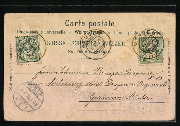 Cartes postales: Litho Wengen, Gesamtansicht mit Lauterbr – D'occasion à Berlin par bartko-reher 1