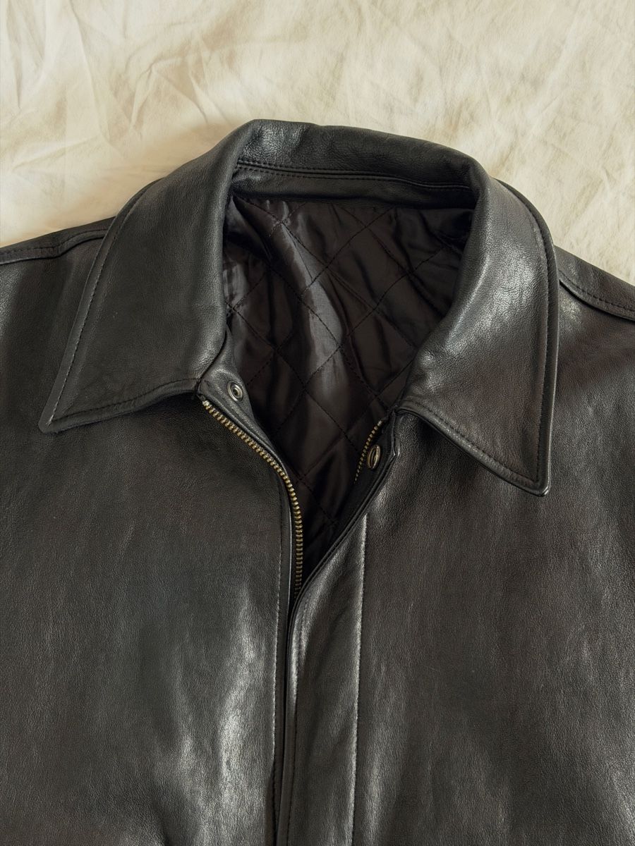 Giacche: Coor Black Lambskin Korean Leather Jacket – Usato da Uster venduto da b_b96 4