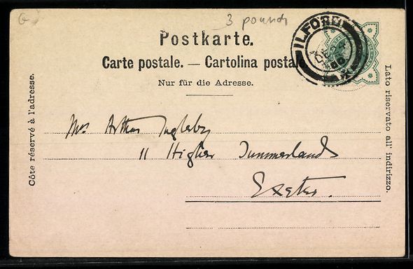 Cartoline postali: Mondschein-AK Lausanne, Teilansicht mit  – Usato da Berlin venduto da bartko-reher 1