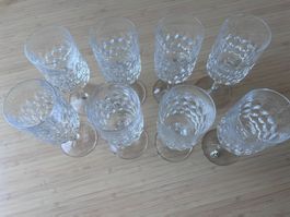 Peill Weingläser Granada Set Kristallgläser 8 Stück neuw.