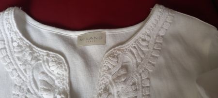 Milano Italy  Bluse weiss, Gr.38