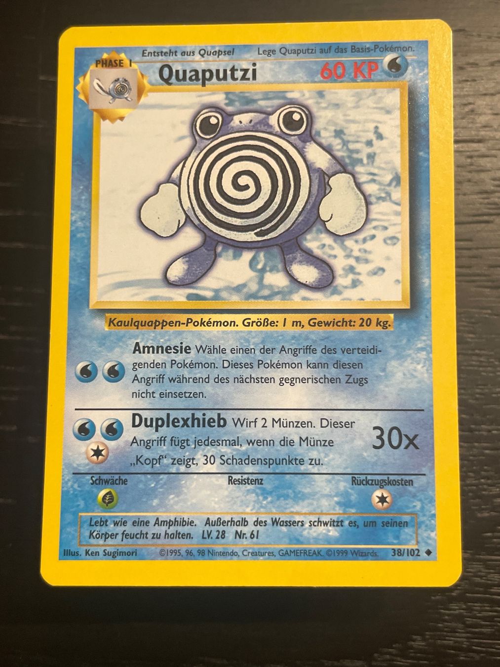 Pokémon Carte collezionabili: Pokemon Quaputzi base set 38/102 DE – Usato da Hugelshofen venduto da Suimosa