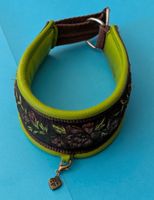 Hundehalsband handgemacht, Leder, floral, Sommer-Edition! 🐶