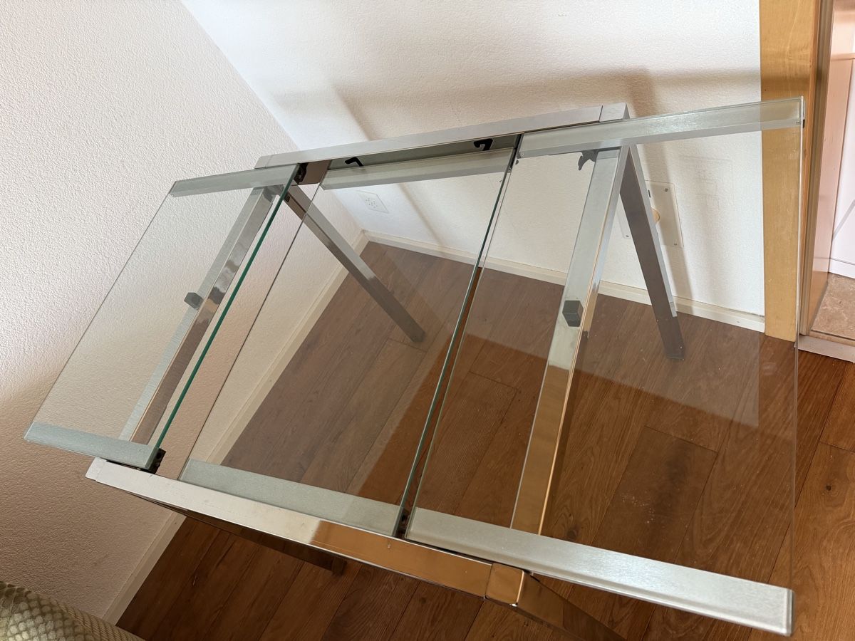 Tavoli: Ausziehtisch Metall Glas  – Nuovo (secondo la descrizione) da Kerzers venduto da skoopz5 2