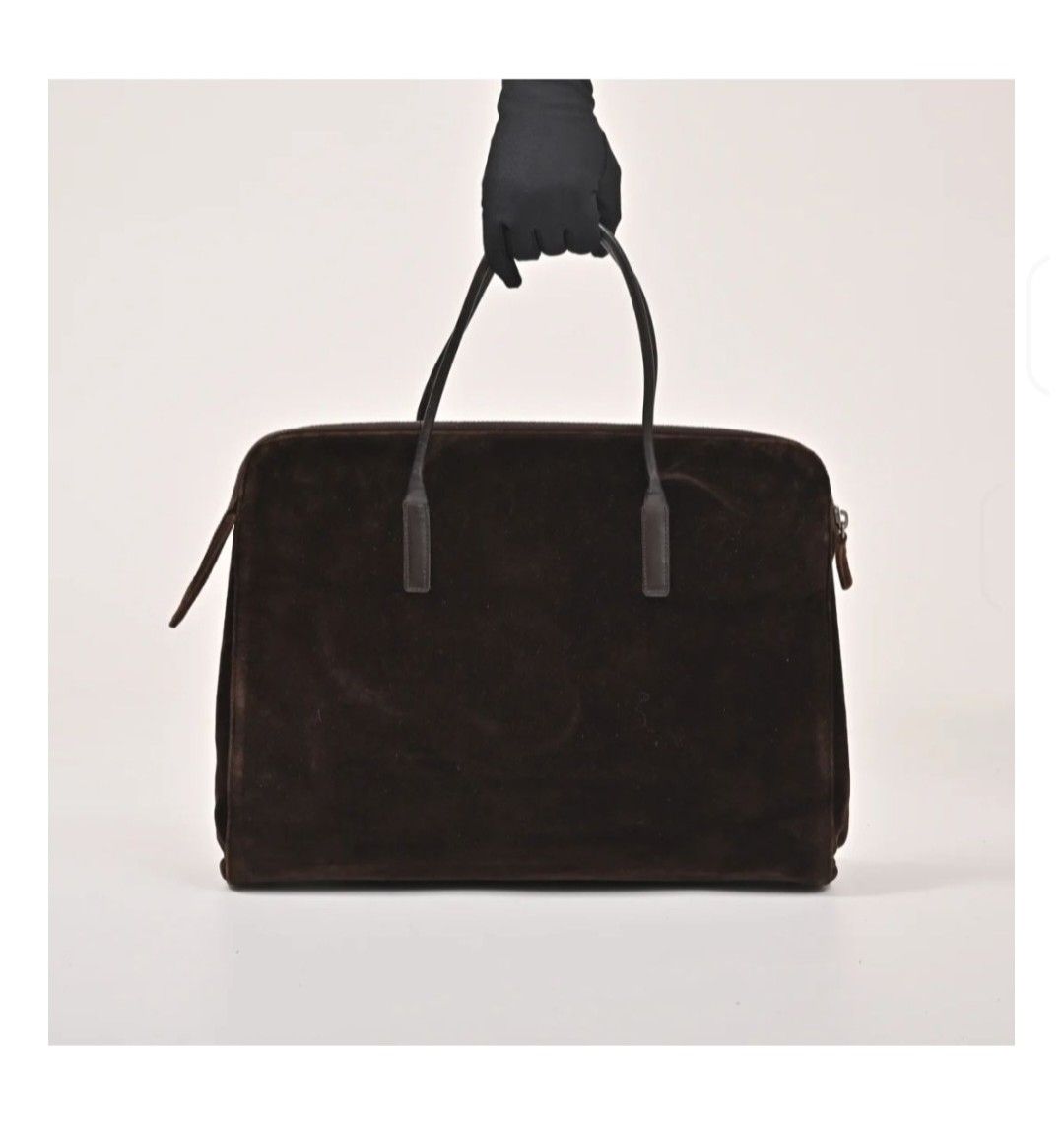 Prada Borse da donna: Sac à main en velours Prada - Marron – Usato da Versoix venduto da mel_877v