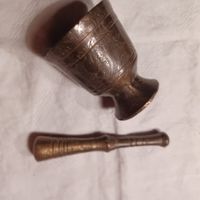 alter Mörser aus Metall 8 cm gross