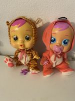 Cry Babies Puppen, 2 Stk. - Tiger und Flamingo