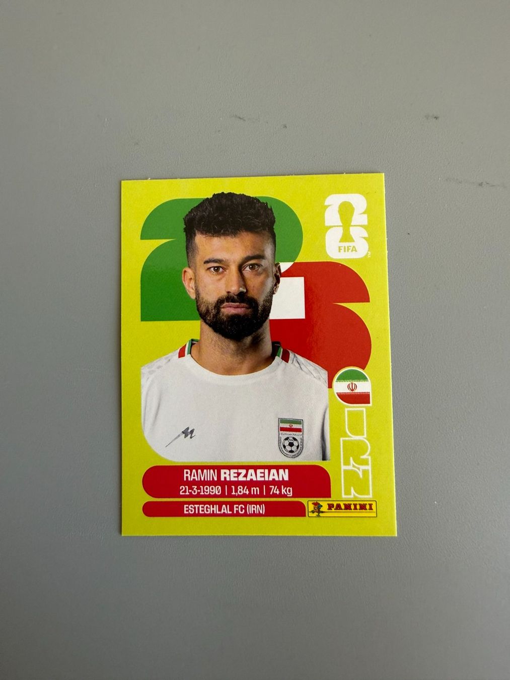 Panini Sammelbilder & Trading cards: Panini Ramin Rezaeian IRN7 – Gebraucht aus Liebefeld von Ronaldo-1996