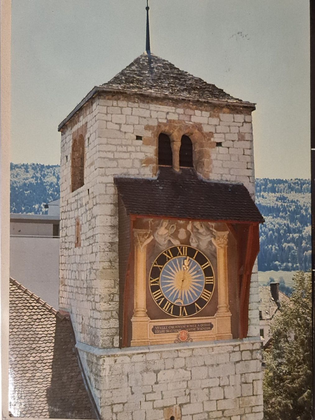 Ansichtskarten: Ansichtskarte Saint Imier 1985 – Gebraucht aus Dintikon von Vexi