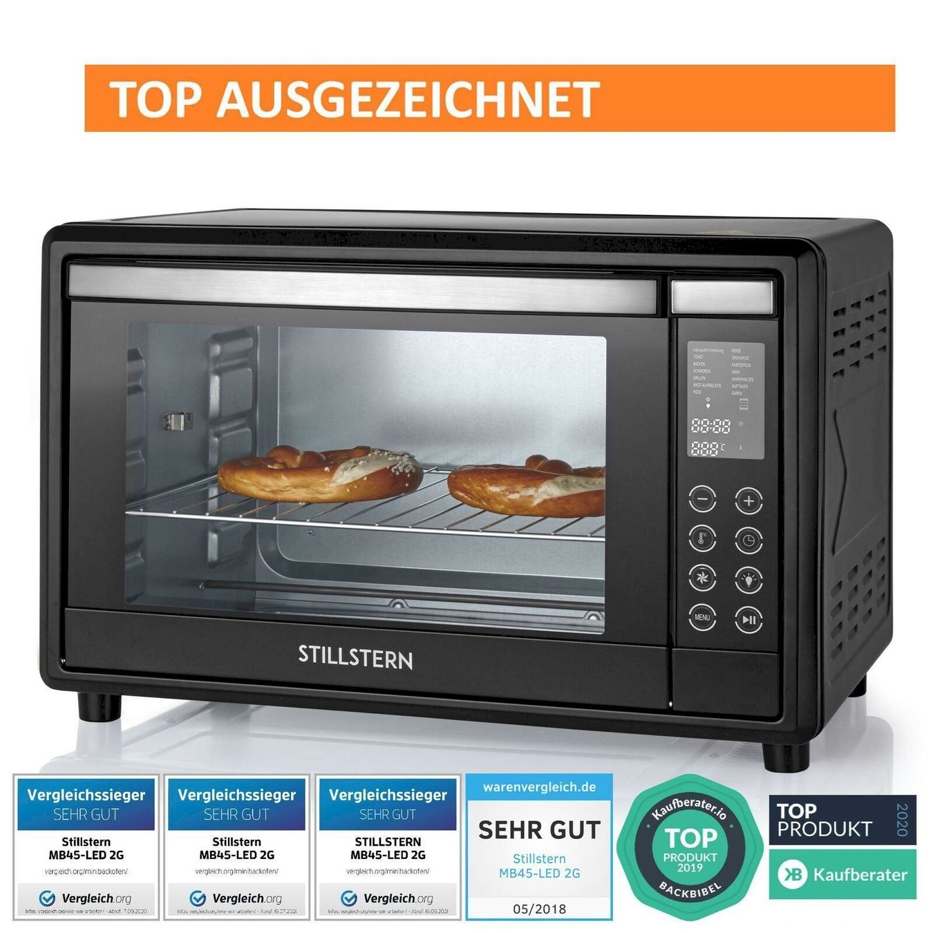 Backöfen: STILLSTERN Minibackofen LED 45L 2000W – Neu und originalverpackt aus Bottighofen von zaap 1