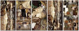 XXXL Gustav Klimt - il bacio -  Bild 200 x 80 cm‪