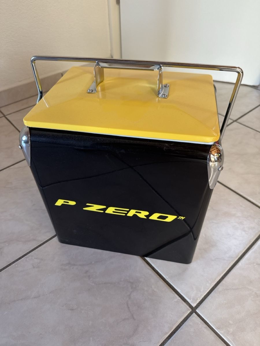 Frigoriferi & Refrigeratori: Retro Kühlbox P ZERO Gelb-Schwarz – Nuovo (secondo la descrizione) da Spiez venduto da Wasser13