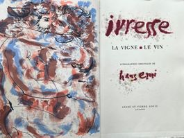 Hans Erni Ivresse mit Orig. Zeichnung und 60 Orig. Lithos