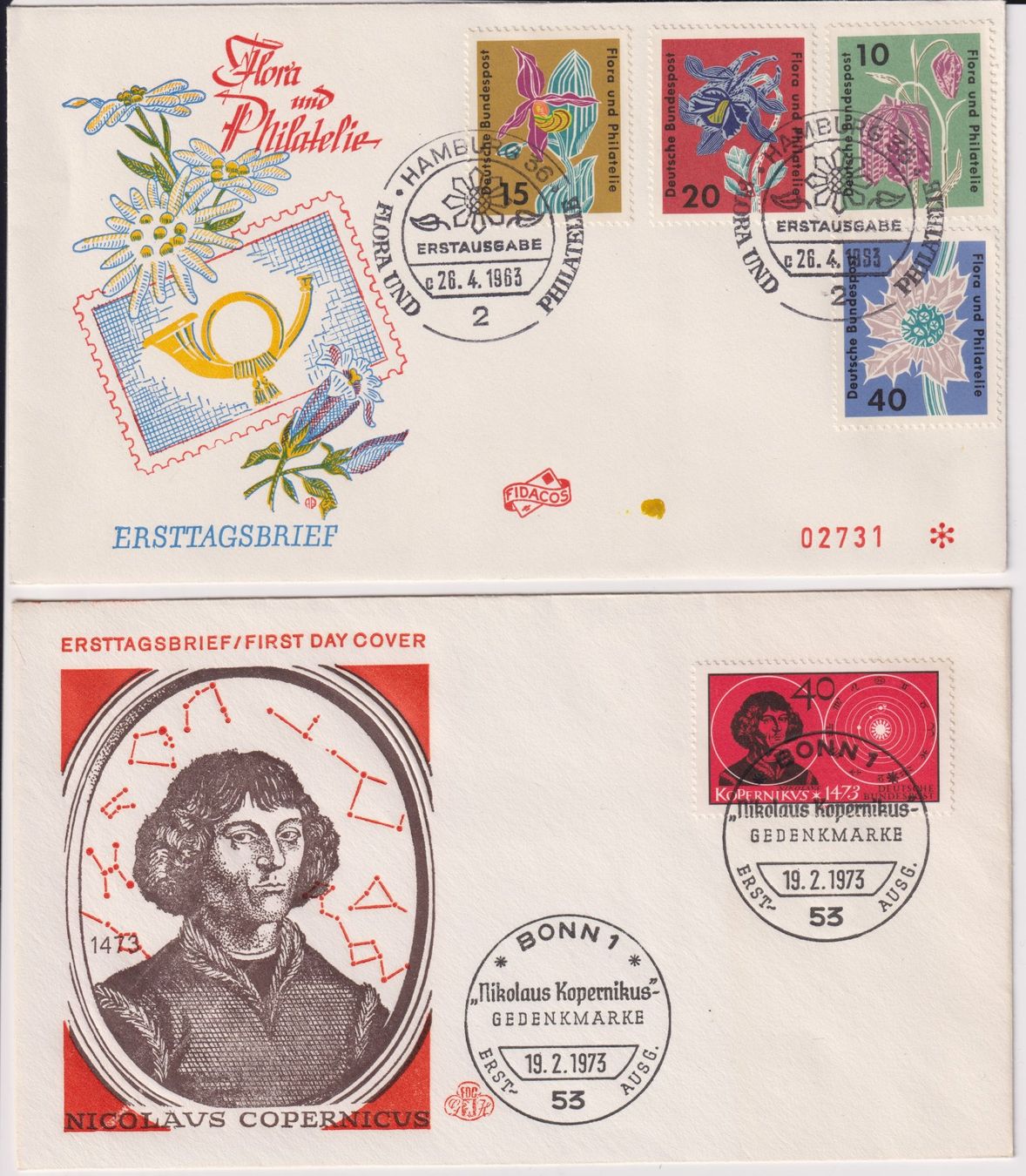 Tous les timbres: 4 FDC BRD – D'occasion à Bellach par qsearch 1