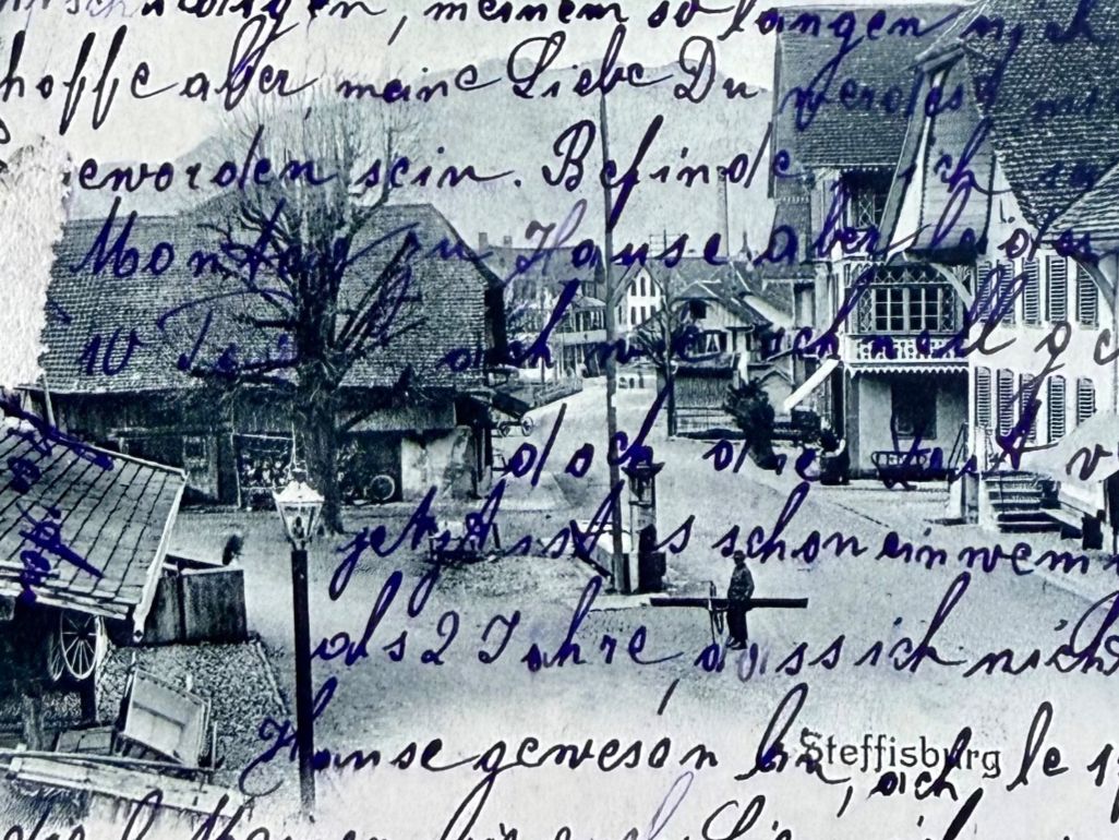 Cartoline postali: Steffisberg -  Rue principale 1903 – Usato da Lutry venduto da Ediego 1
