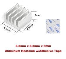 Kühlkörper 8.8 x 8.8 x 5mm mit Klebeband